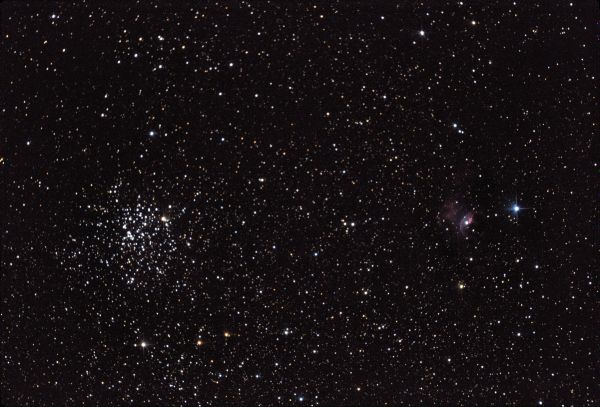 M52 and the Bubble Nebula - Astrophotography