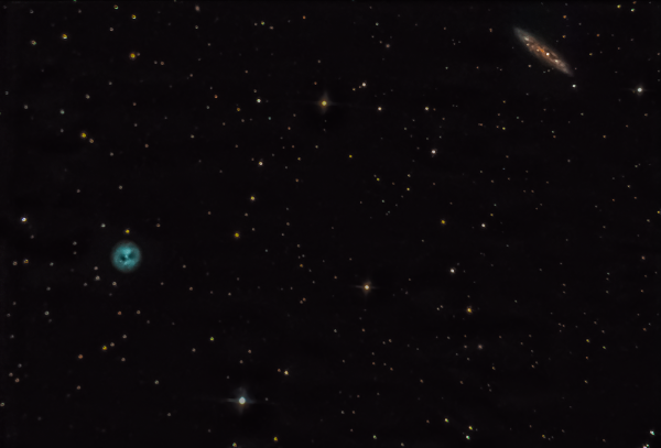 Owl Nebula M97 and galaxy M 108. 13.04.2025 - Astrophotography
