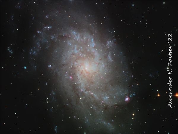 Galaxy M33 in LRGB - Astrophotography