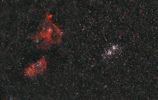 The Soul and Heart Nebulae, the Double Cluster in Perseus - Astrophotography