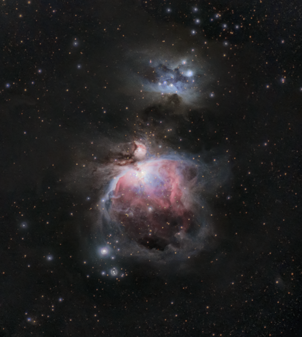M42 Orion Nebula and Running Man Nebula - Astrophotography