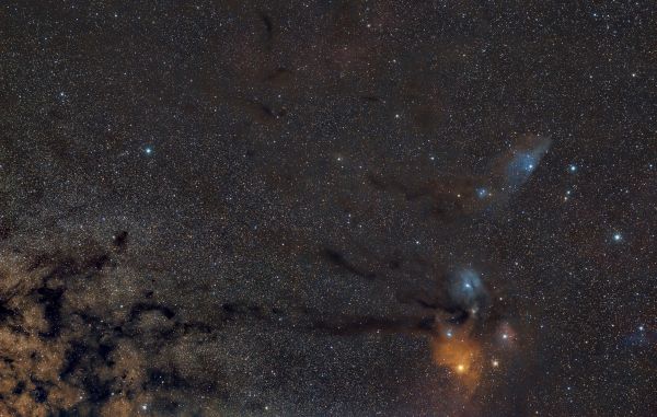 Rho Ophiuchi molecular cloud and the Dark Horse Nebula - Astrophotography