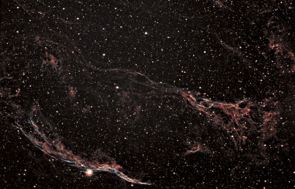 Western Veil Nebula NGC6960 and Pcikerings Triangle - Astrophotography