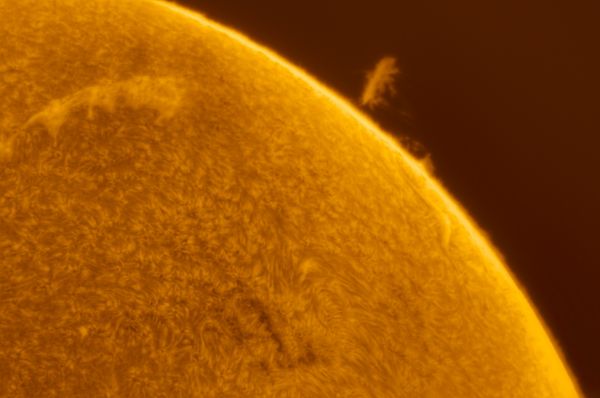 Solar Prominence, April 12, 2023 - Astrophotography