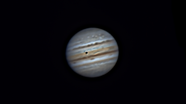 Jupiter and the shadow of its moon Io. July 14, 2021 - Astrophotography