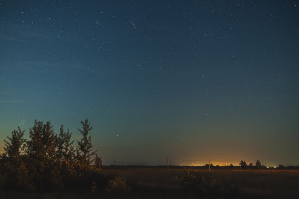 Meteor in the night - Astrophotography