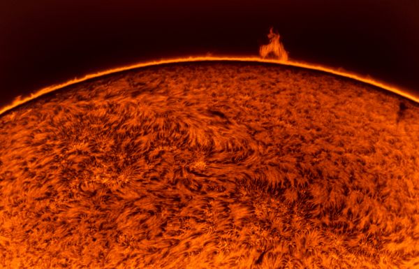 Solar Prominence, June 10, 2022 - Astrophotography