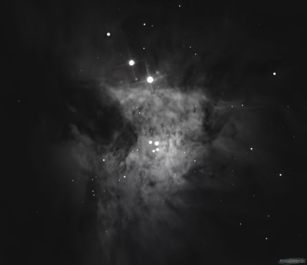Trapezium in the Orion Nebula (central part of the Great Orion Nebula) - Astrophotography