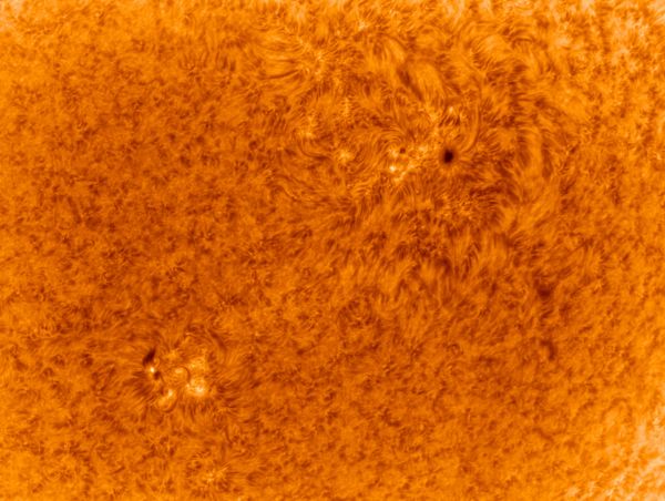 Active regions 3040 and 3042 on June 29, 2022. - Astrophotography