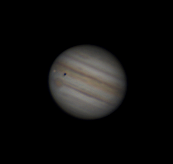Jupiter and Io 06.08.2021 1:30 - Astrophotography