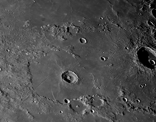 Lake of Death and Bürg Crater (Lacus Mortis, Bürg) - Astrophotography
