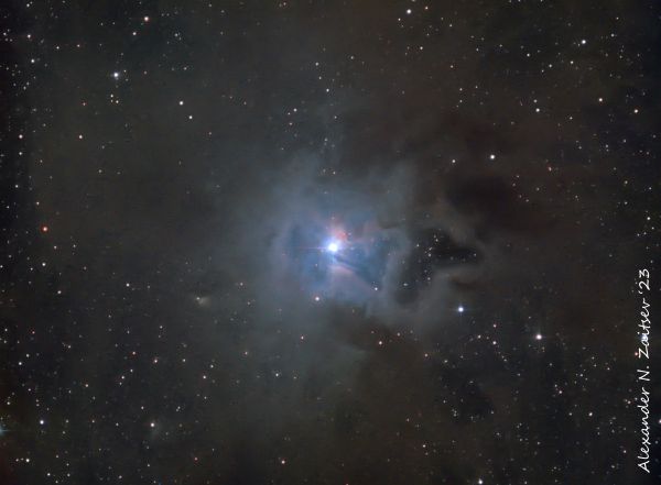 The Iris Nebula (NGC7023, Caldwell 4) in LRGB - Astrophotography
