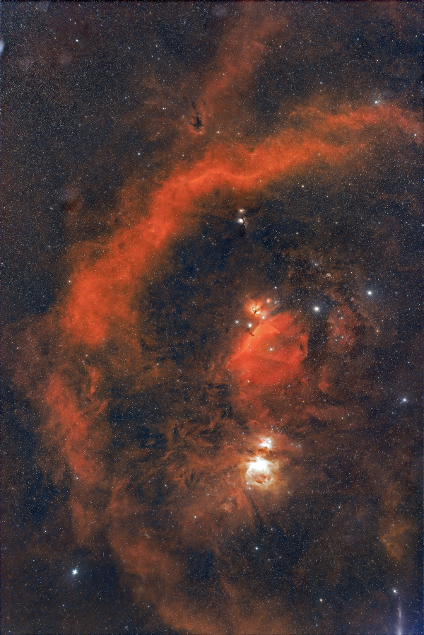 Orion at 135 mm - Astrophotography
