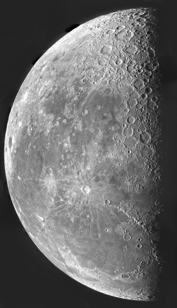 Last Quarter Moon. 100mp mosaic - Astrophotography