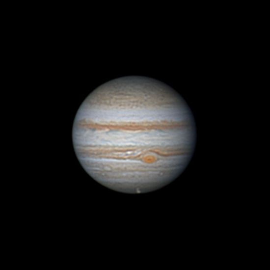 Transit of Ganymede across the disk of Jupiter - Astrophotography