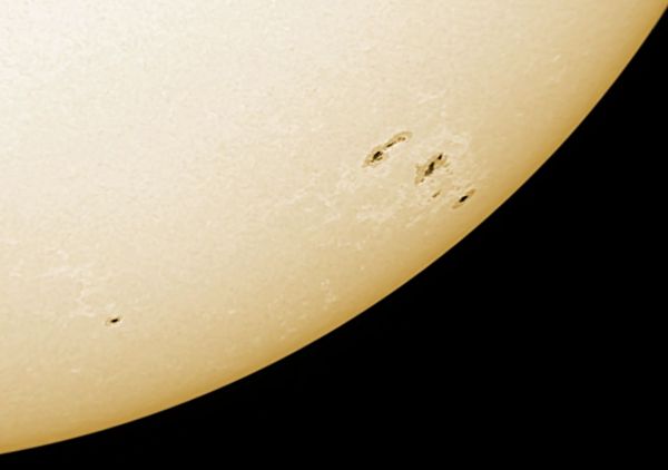 Sunspot groups 3654 and 3655 from 05/01/24 - Astrophotography