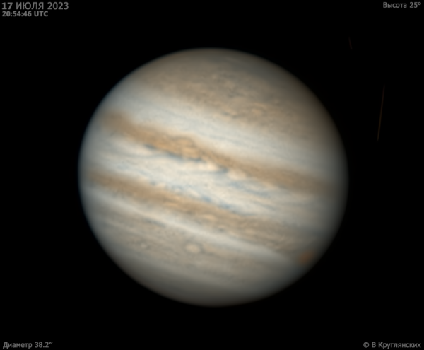 Jupiter on July 17, 2023 - Astrophotography