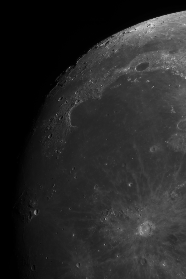 Moon (fragment, panorama) - Astrophotography