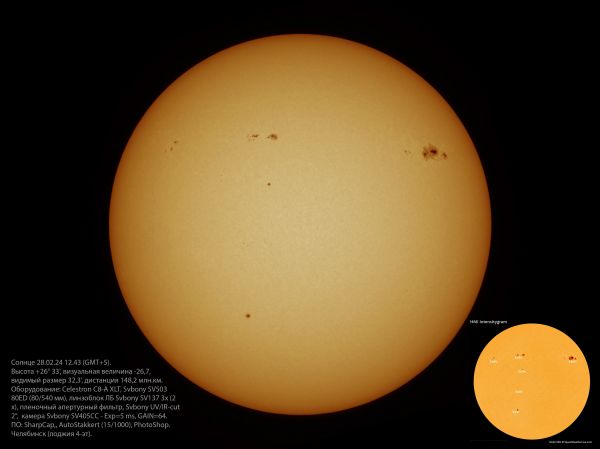 Sun 28.02.2024 12:43 (GMT+5) - Astrophotography