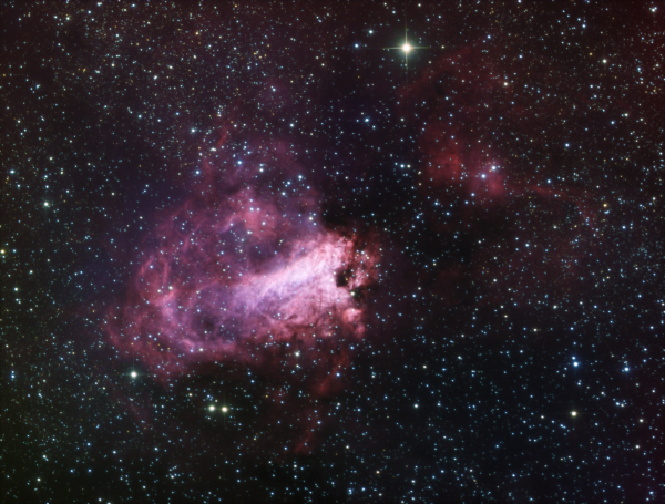 M 17 nebula HaLRGB - Astrophotography