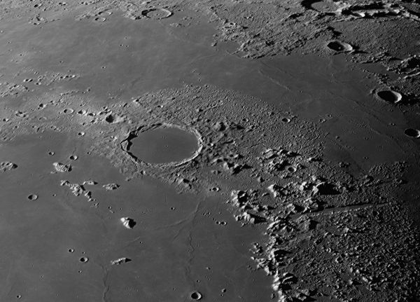 Plato and the Alpine Valley on August 26, 2024. - Astrophotography