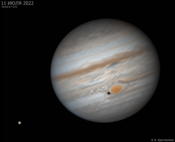 Jupiter and Europa - Astrophotography