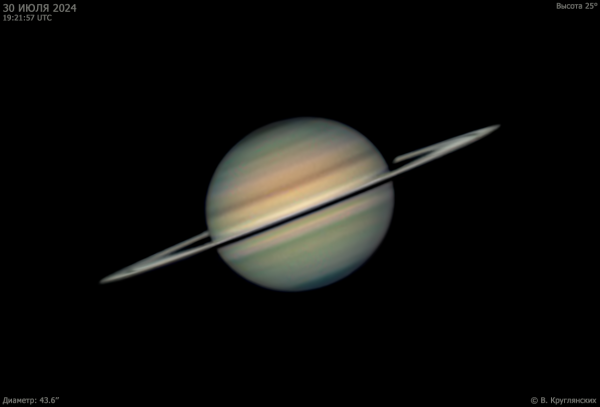 Saturn on July 30, 2024 - Astrophotography