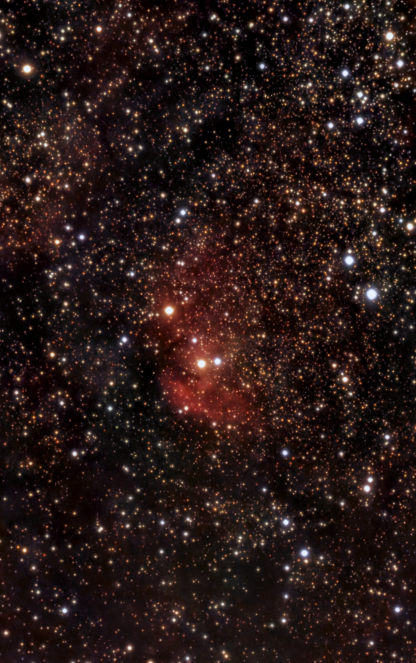 Emission nebula Sh2-101 Tulip in the constellation Cygnus - Astrophotography