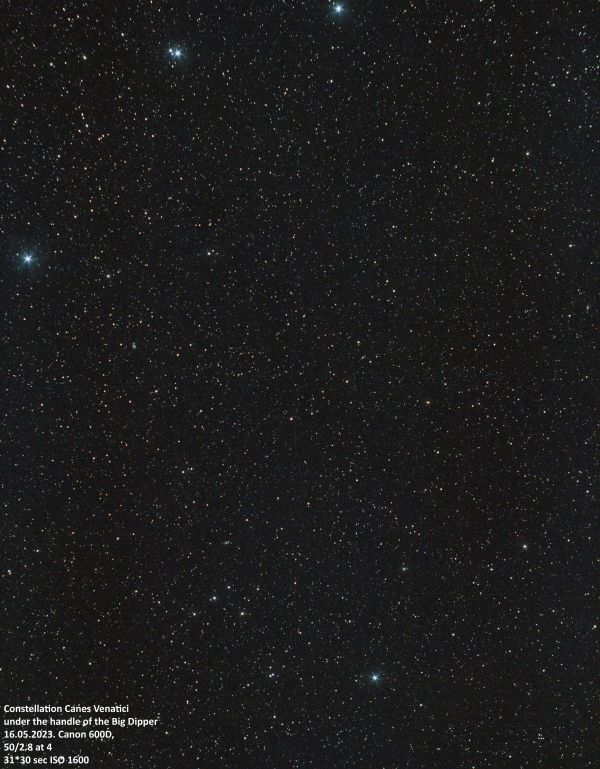 Canes Venatici, under the Big Dipper - Astrophotography