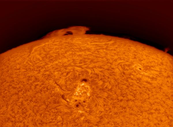 Active region 3032 is leaving us, 06/23/2022 - Astrophotography