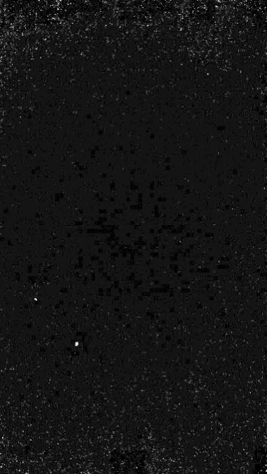 Genesis I satellite passing over a star - Astrophotography