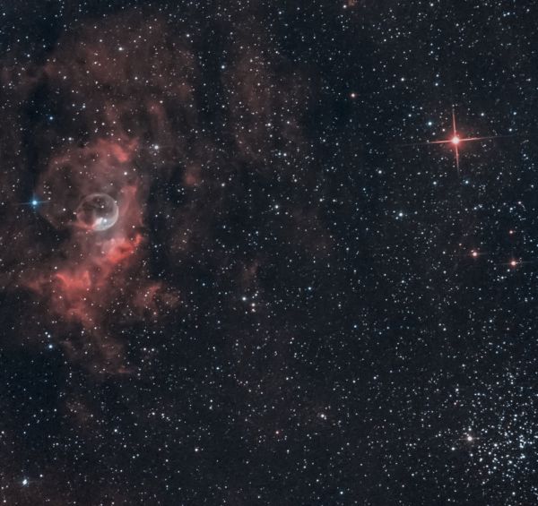 NGC 7635 + Nova Cas 2021 - Astrophotography