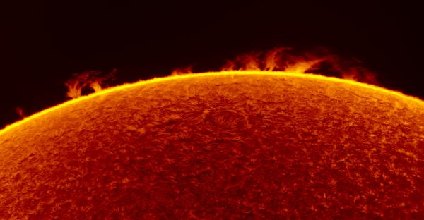 2016.08.28 Sun prominences H-Alpha - Astrophotography