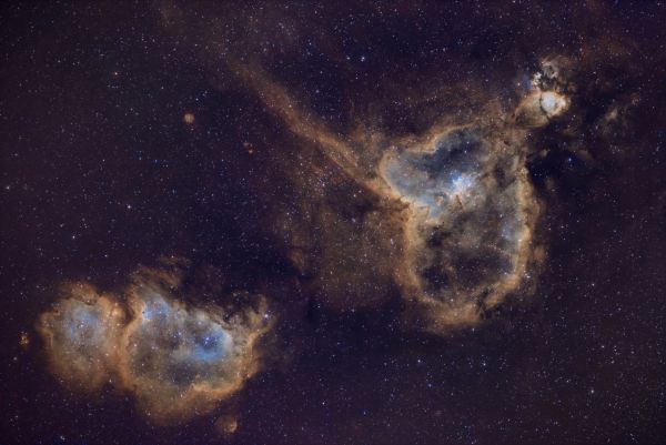 Soul, Heart, Fish Head, and other parts of Cassiopeia - Astrophotography