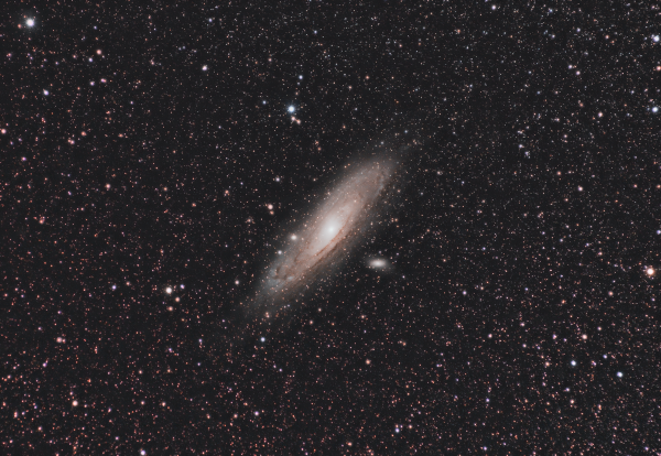 The Andromeda Galaxy M31 and its satellite galaxies M32 and M110 - Astrophotography