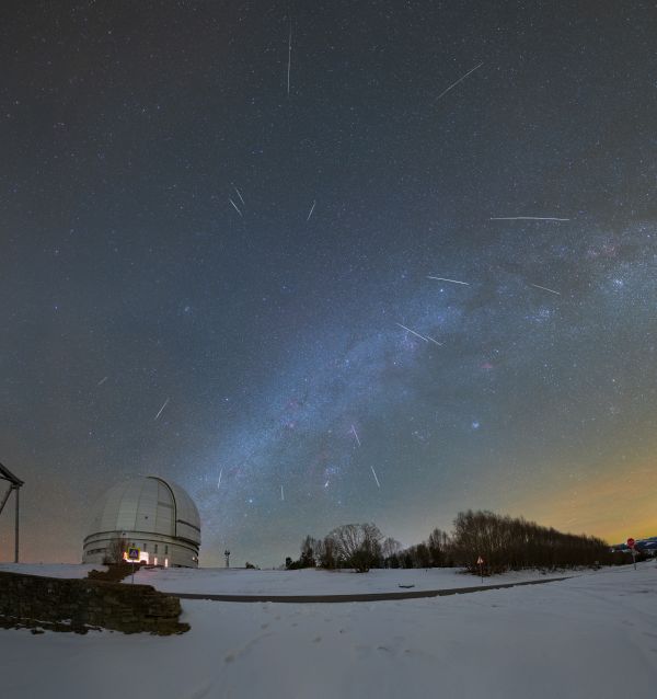 BTA and Geminids - Astrophotography