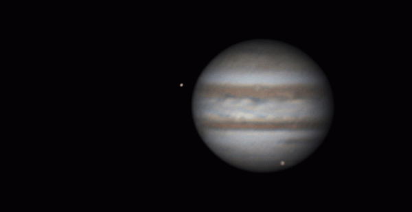 Jupiter, Io, Ganymede - Astrophotography