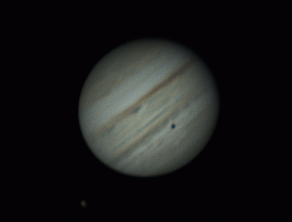 Jupiter and Europa in rotation - Astrophotography