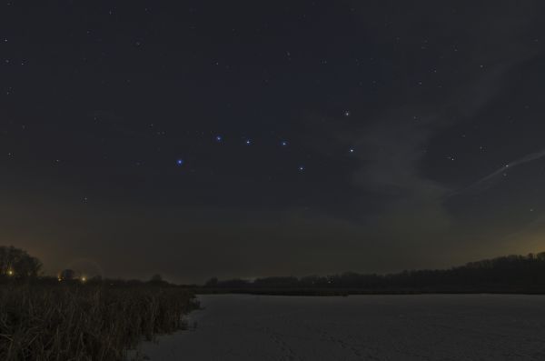 Over the frozen pond - Astrophotography