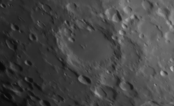 Moon, Magini crater on the evening of 01/10/2025 - Astrophotography