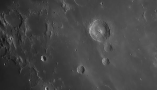 Moon, Bulliald crater evening 10.01.2025 - Astrophotography