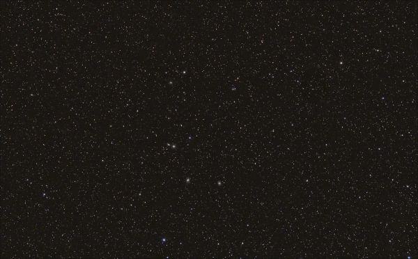 Constellation Leo, region of galaxies M 105, M 95, M 96 - Astrophotography