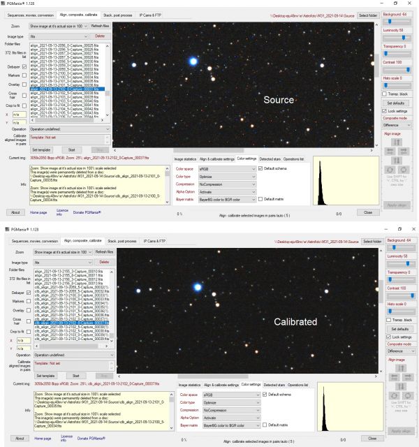 PGMania - astrophotography  software for deep sky image processing - Astrophotography