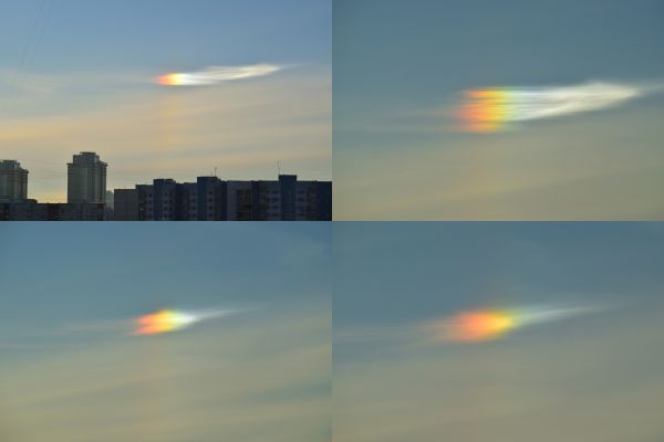 False Sun (parhelion) in Moscow, 20.12.22 - Astrophotography