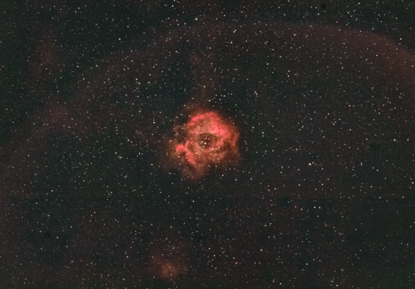 Rosette Nebula (NGC 2238). 08-09.03.2025 - Astrophotography