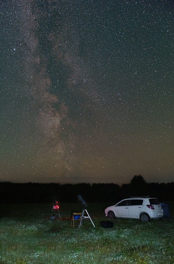 Milky Way in the village of Rastsvetaevo - Astrophotography
