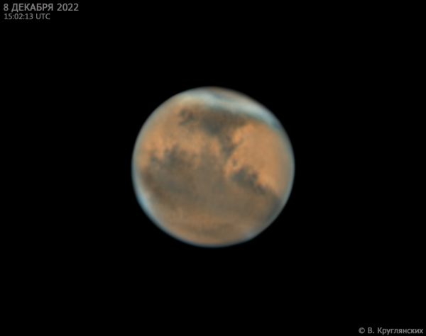 Opposition of Mars. December 8, 2022 - Astrophotography