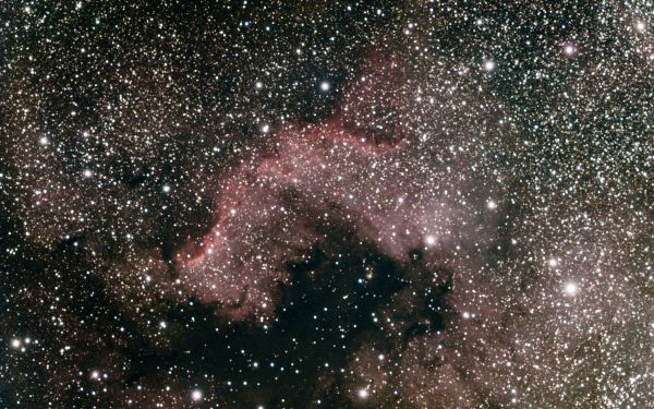 Fragment of the North America Nebula NGC 7000 - Astrophotography