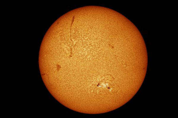 Panorama of the Sun in H-alpha - Astrophotography