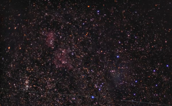 Region around Heart and Soul nebulas - Astrophotography